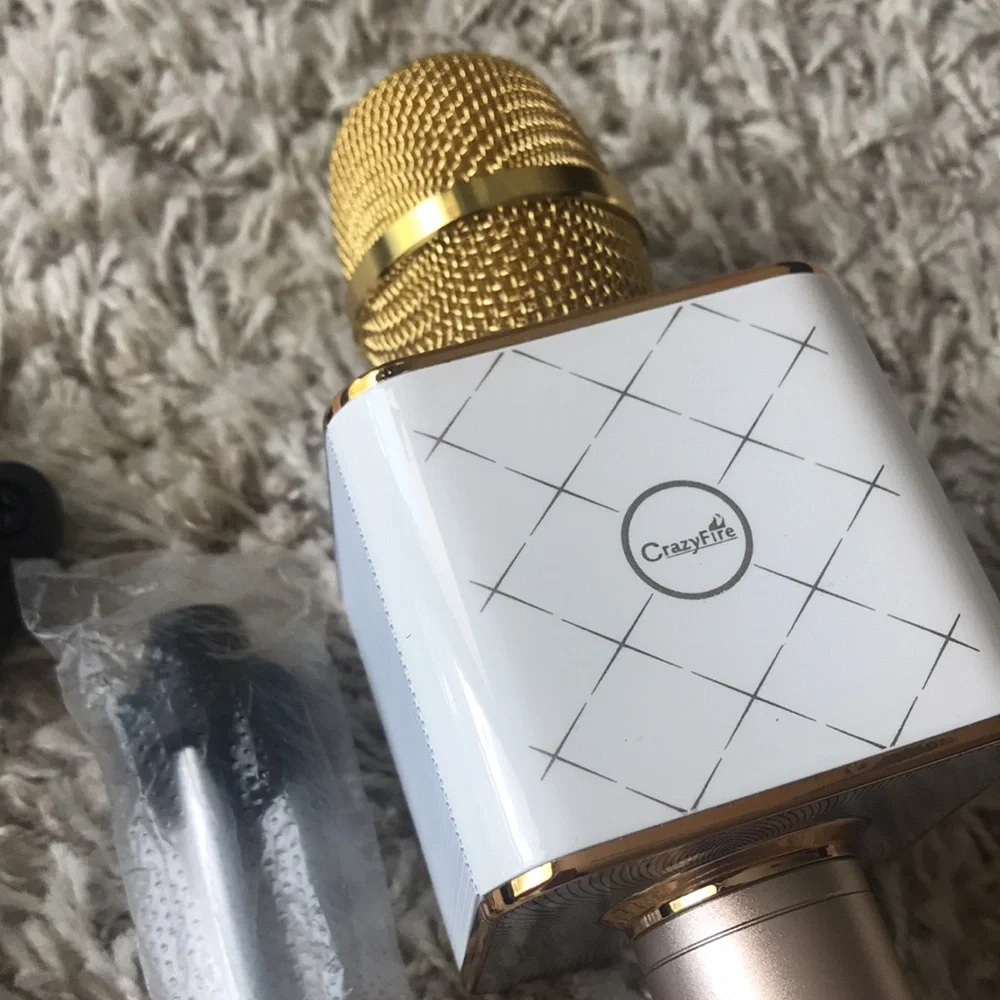 Gold Wireless Karaoke Microphone